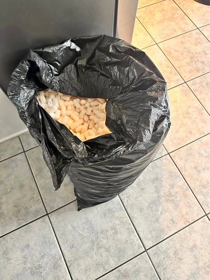 Large bag of shipping peanuts