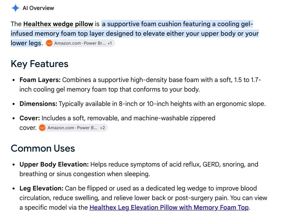 Healthex Wedge Pillow - photo 3