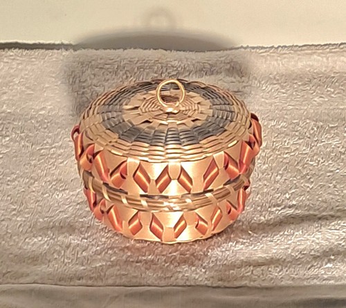 Rare Vintage Micmac Native Basket With Porcupine Curls