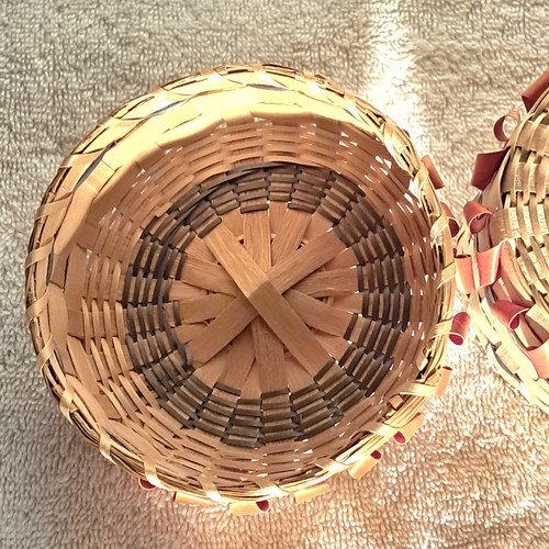 Rare Vintage Micmac Native Basket With Porcupine Curls - photo 4