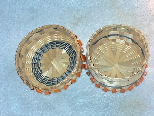 Rare Vintage Micmac Native Basket With Porcupine Curls - photo 5