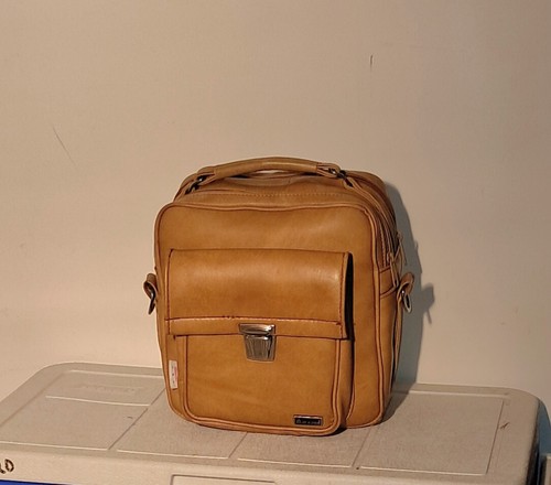 Vintage Marsand Camel Faux Leather Camera Bag