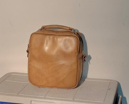 Vintage Marsand Camel Faux Leather Camera Bag - photo 2