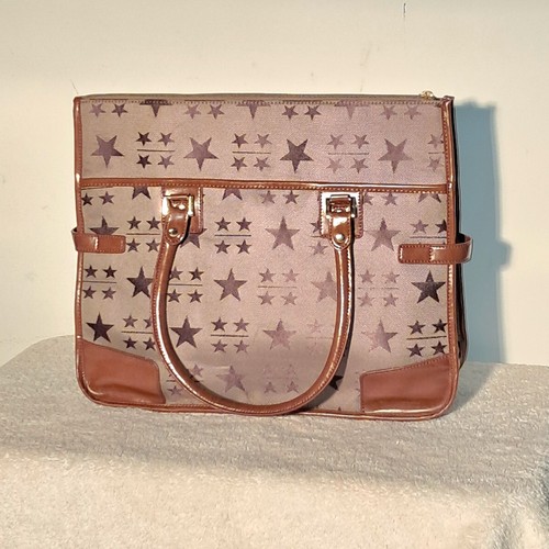 Narooma Brown Tote Bag With Leather Handles And Trim - photo 2