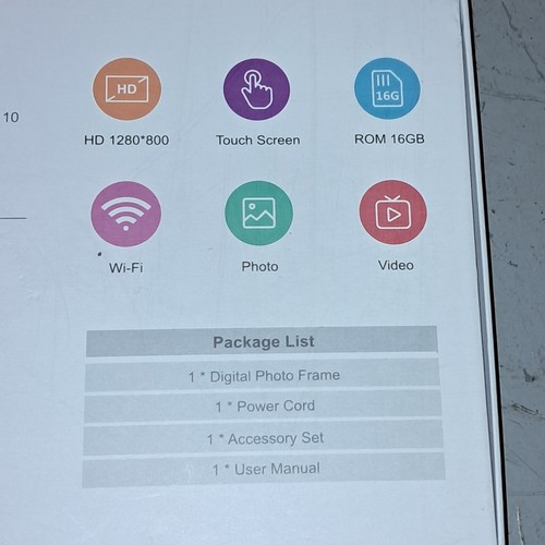 10.1 in Digital Photo Frame With Wi-Fi - photo 2