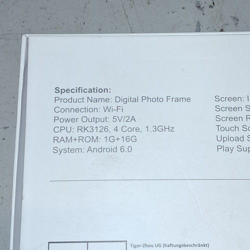 10.1 in Digital Photo Frame With Wi-Fi - photo 3