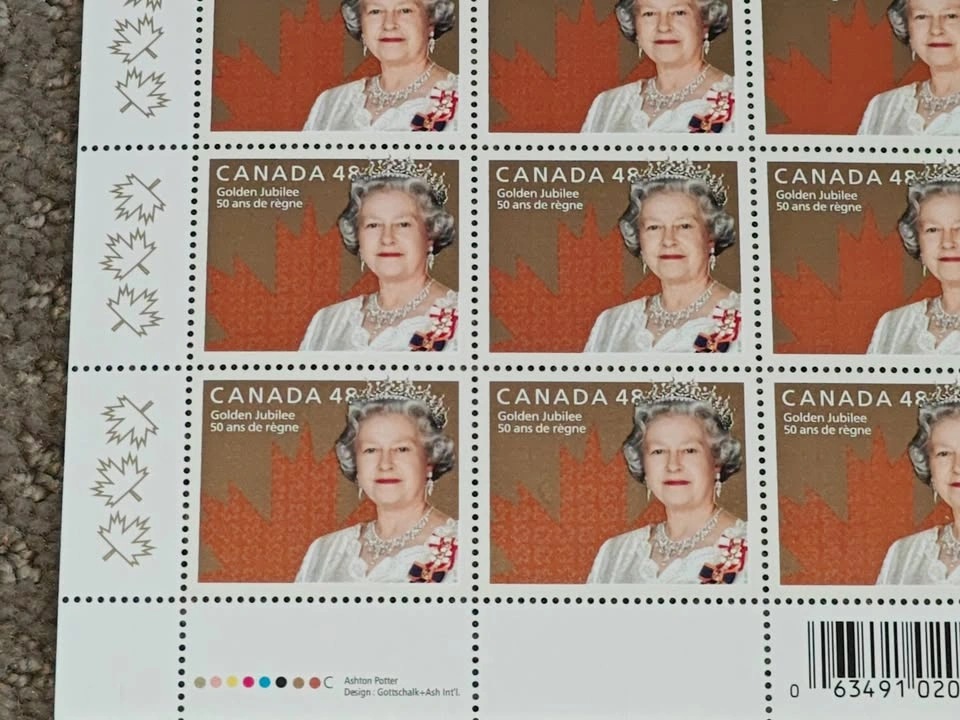 Golden Jubilee Stamp Pane - Queen Elizabeth II 50th Anniversary - photo 5