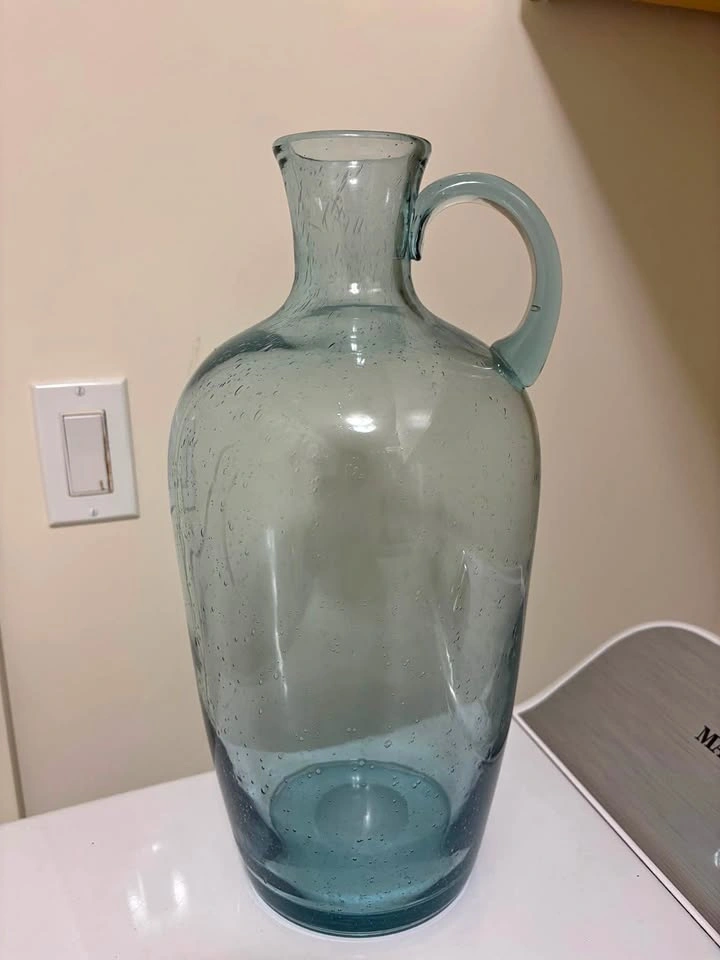 Large Glass Pitcher Vase