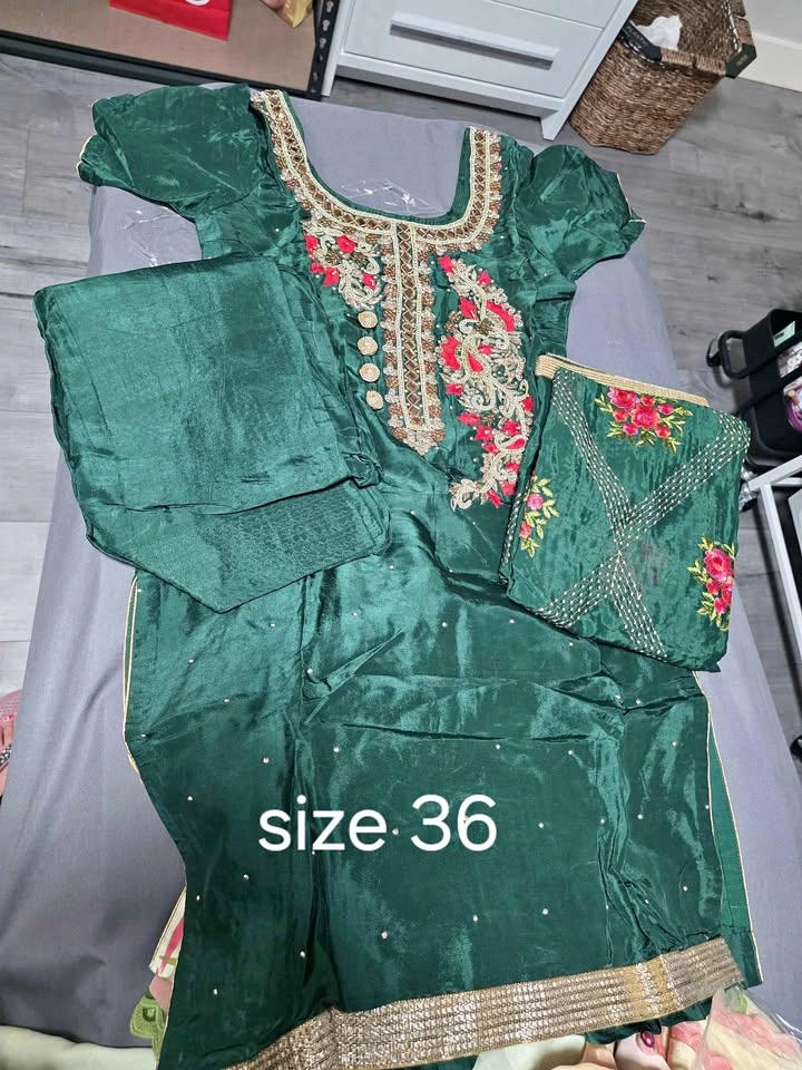Emerald Green Salwar suit Size 36