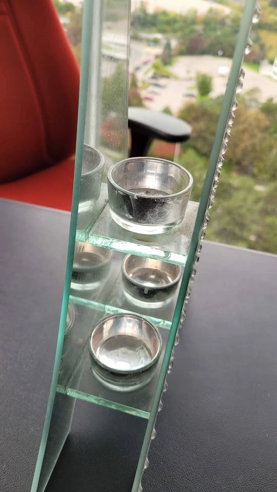 Paris Eiffel Tower Mirrored Tealight 3 Candle Holder - Pier 1 - photo 4
