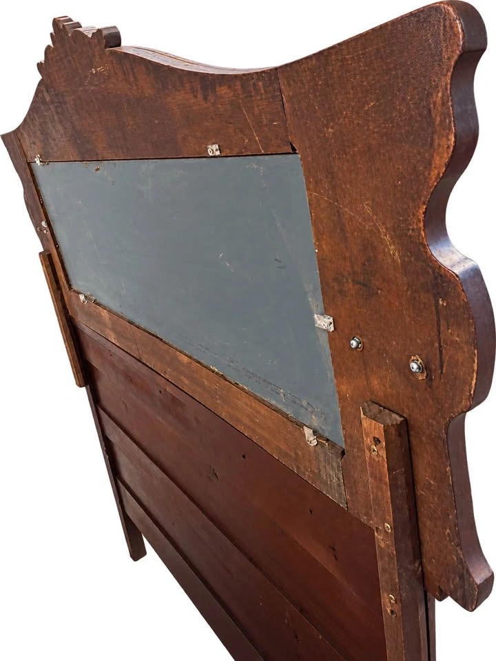Early 1900s Solid Maple Antique Buffet / Sideboard with Mirror - photo 5