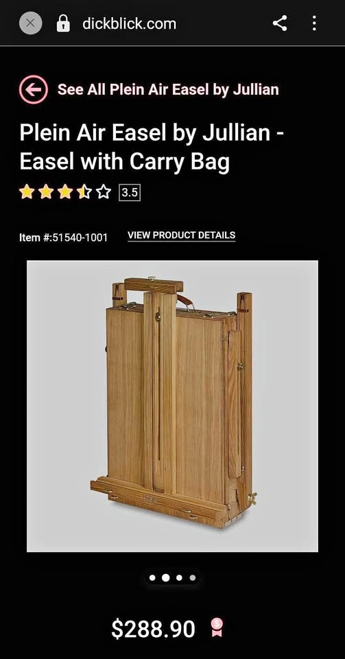 Plein Air French Easel Artisan quality