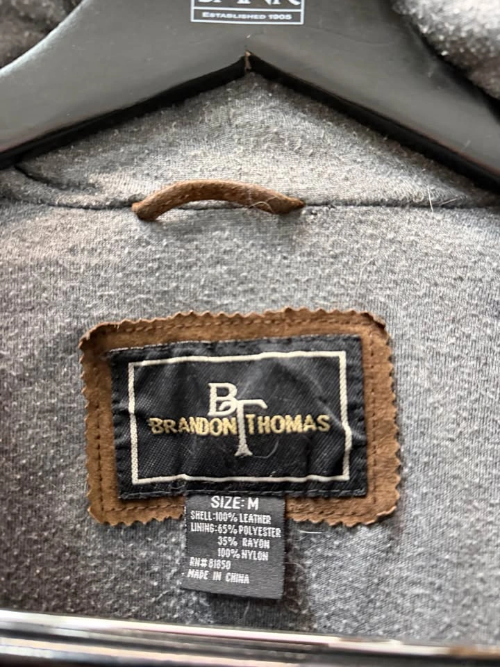 Brandon Thomas Leather Jacket Medium - photo 3