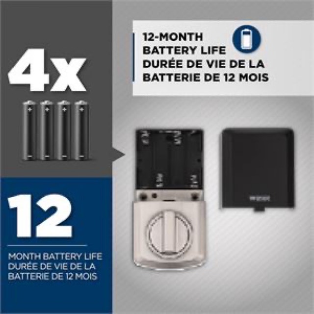 Weiser SmartCode Keypad Deadbolt (Satin Nickel) - photo 3