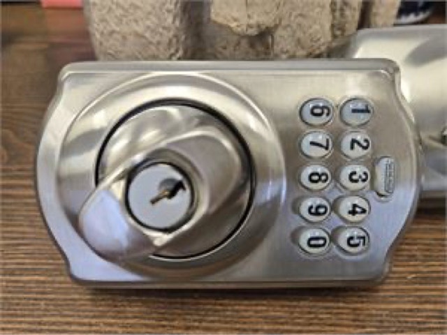 Schlage Keypad Deadbolt (Camelot, Satin Nickel) - Install +$80 - photo 2