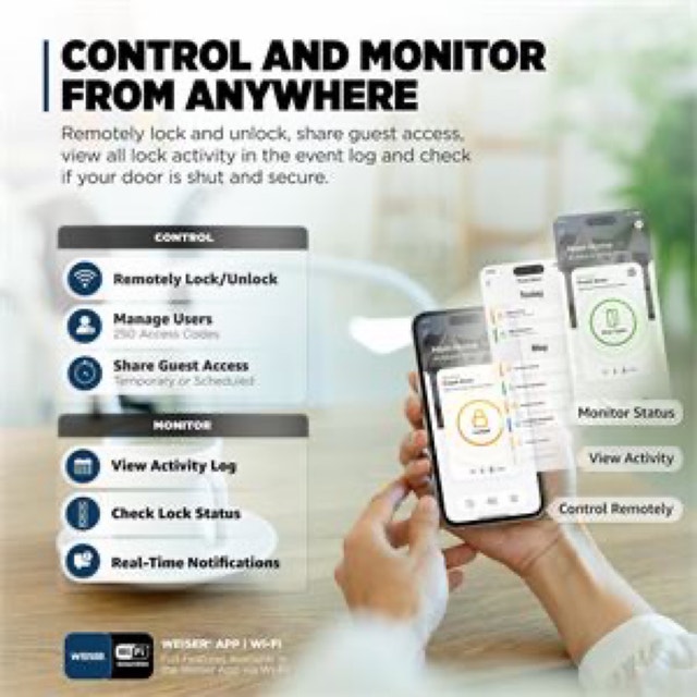 Weiser Halo Select Smart Lock Wi-Fi + Matter (Matte Black) - photo 2