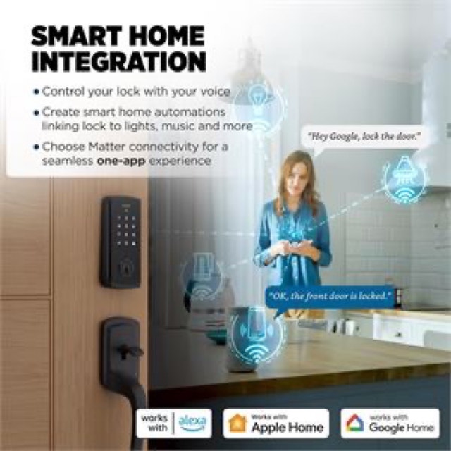 Weiser Halo Select Smart Lock Wi-Fi + Matter (Matte Black) - photo 3