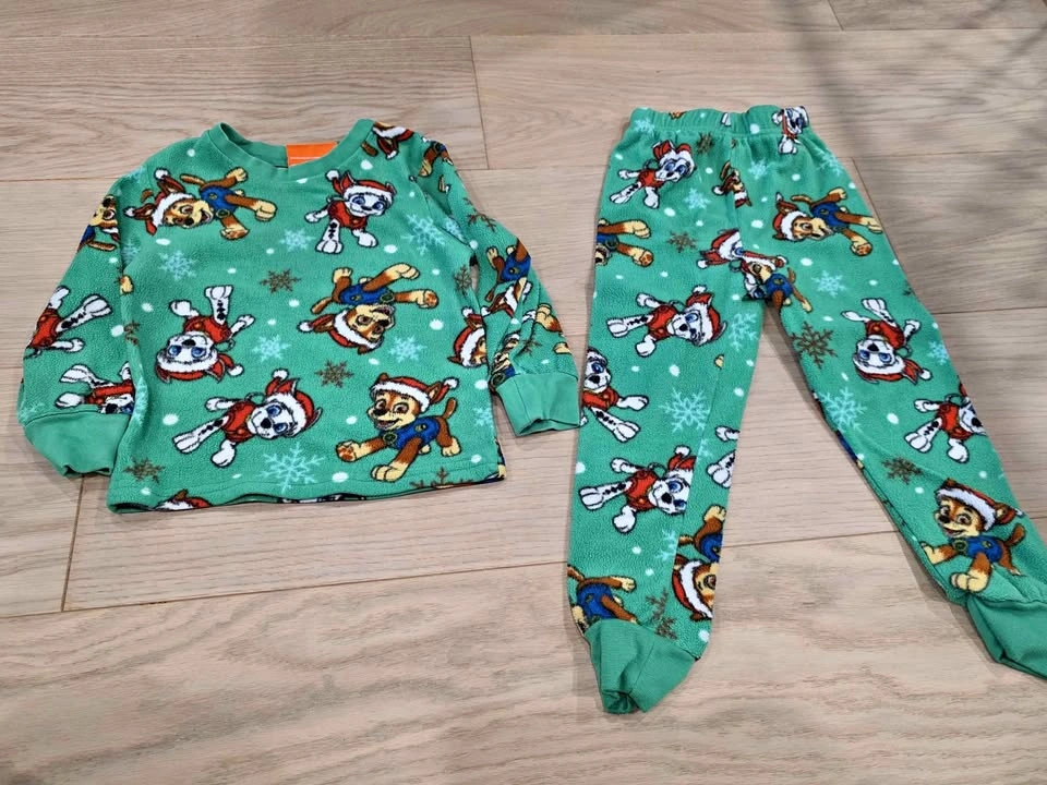 3T Paw Patrol Christmas fleece pajamas