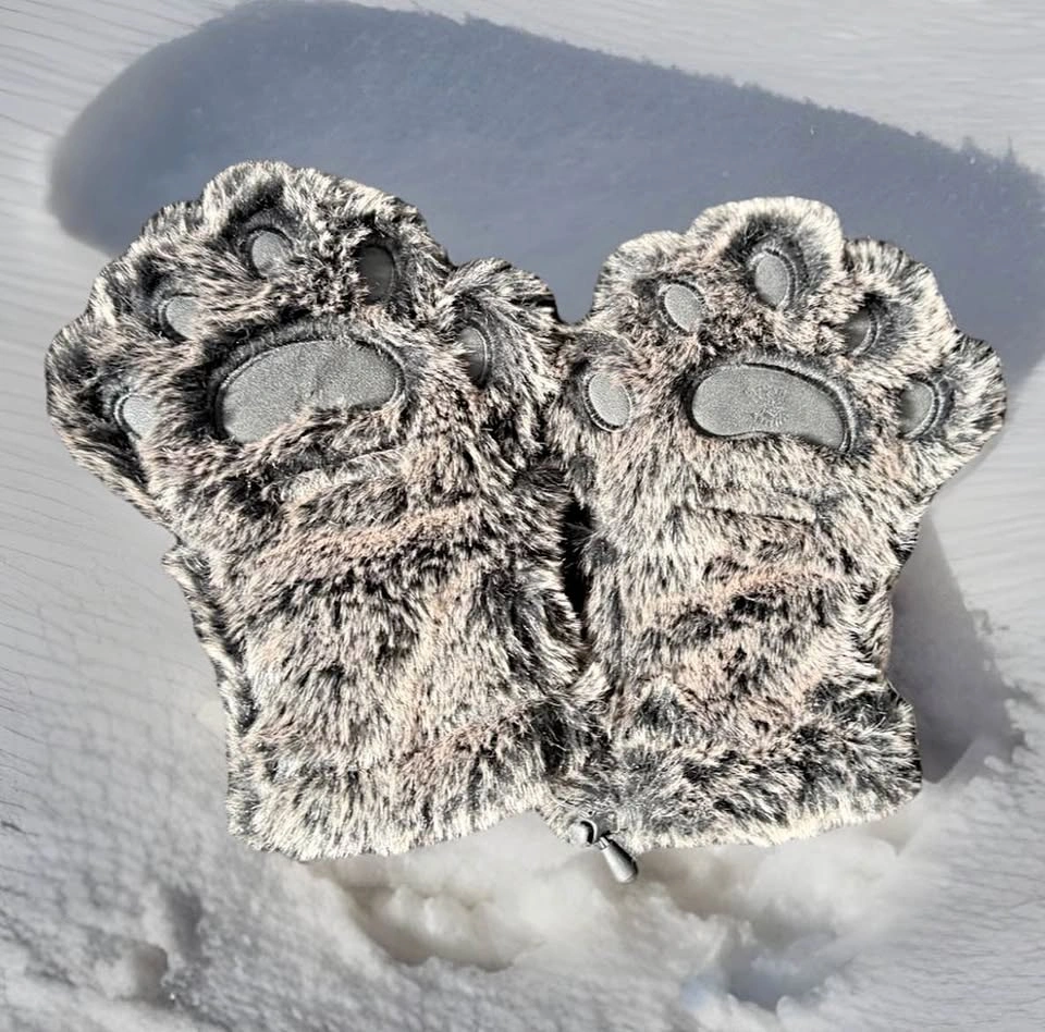 Cozy and Furry PAW Mittens