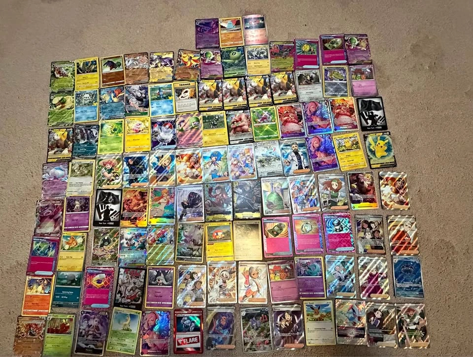 Giant Lot of Pokemon & One Piece Cards