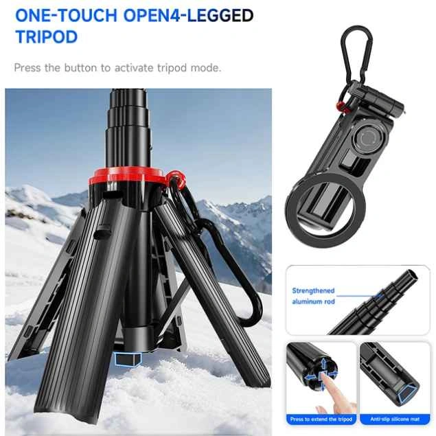 Portable Pocket Tripod, Small and Compact, Mobile Phone Stand - photo 4