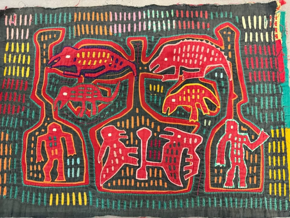 Vintage Kuna Mola Handsewn Folk Art - San Blas Islands - photo 2