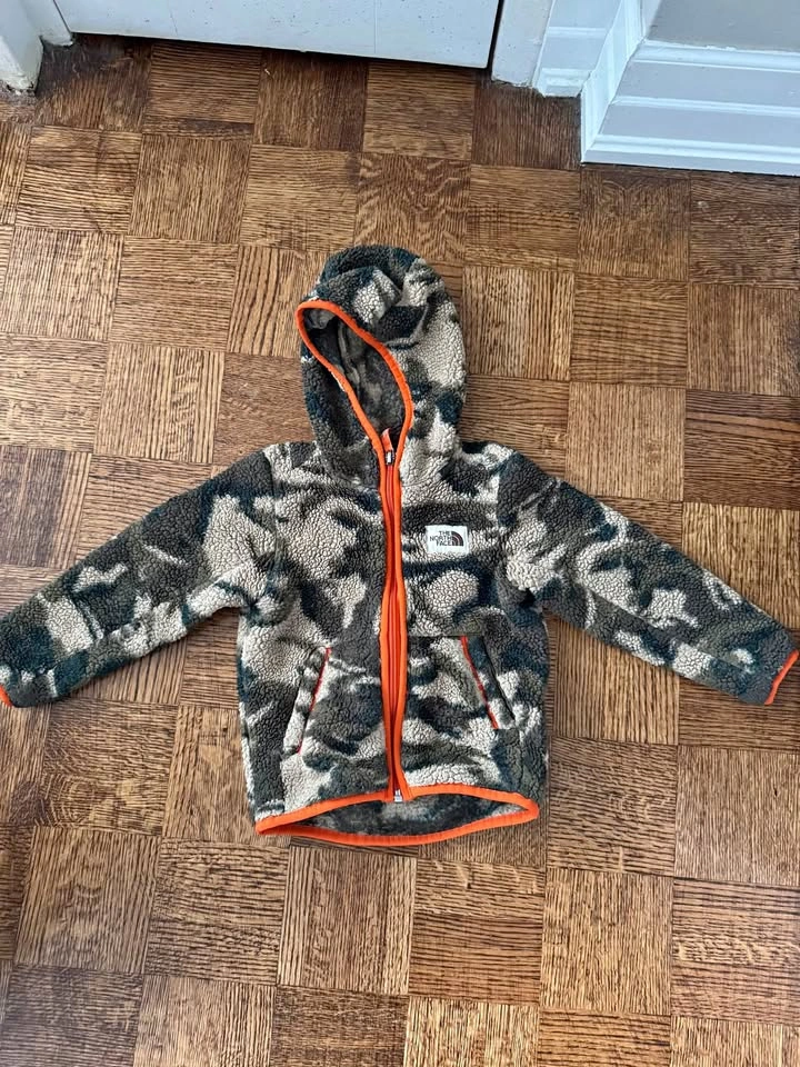The North Face Toddler Campshire Camo Fleece jacket 3T