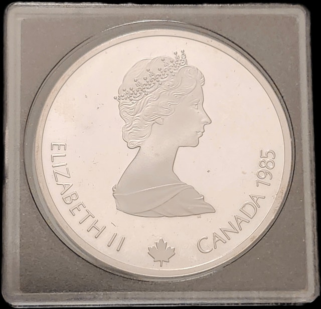 Silver 1988 Calgary Olympic $20 Piece, Royal Canadian Mint - photo 2