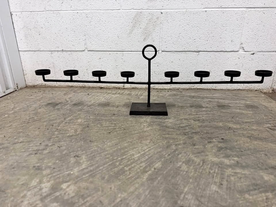 Pottery Barn Hammered Iron 8-Light Votive Tealight Candle Holder