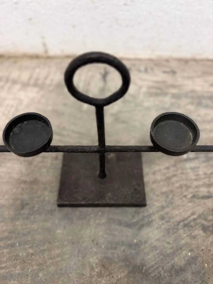 Pottery Barn Hammered Iron 8-Light Votive Tealight Candle Holder - photo 3