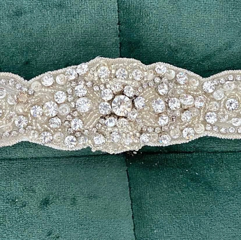 Crystal bridal belt