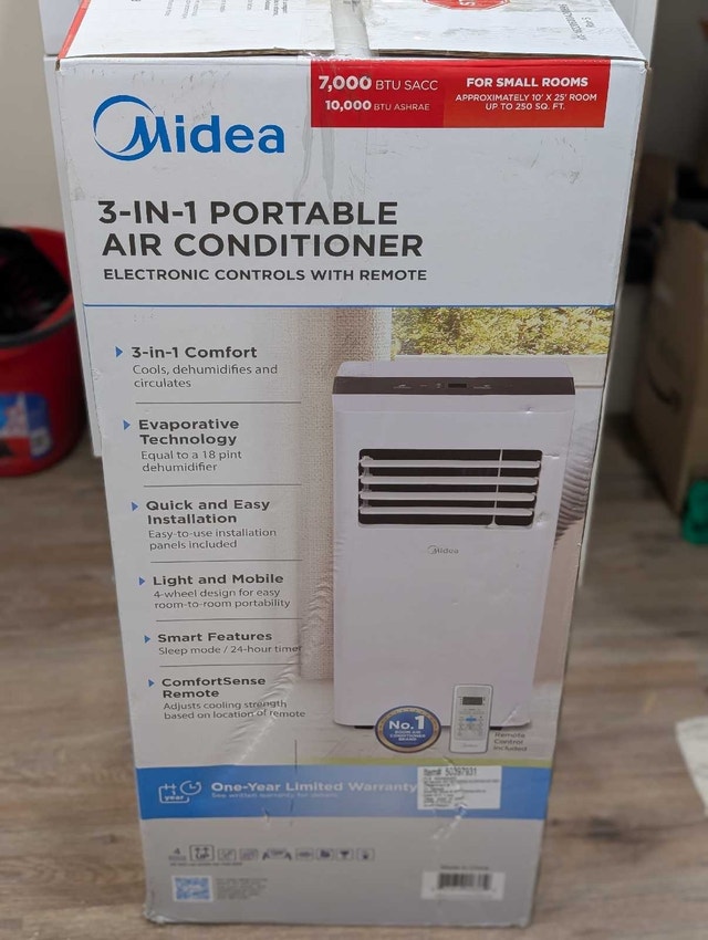 Midea 3-in-1 Portable Air Conditioner - 10,000 BTU