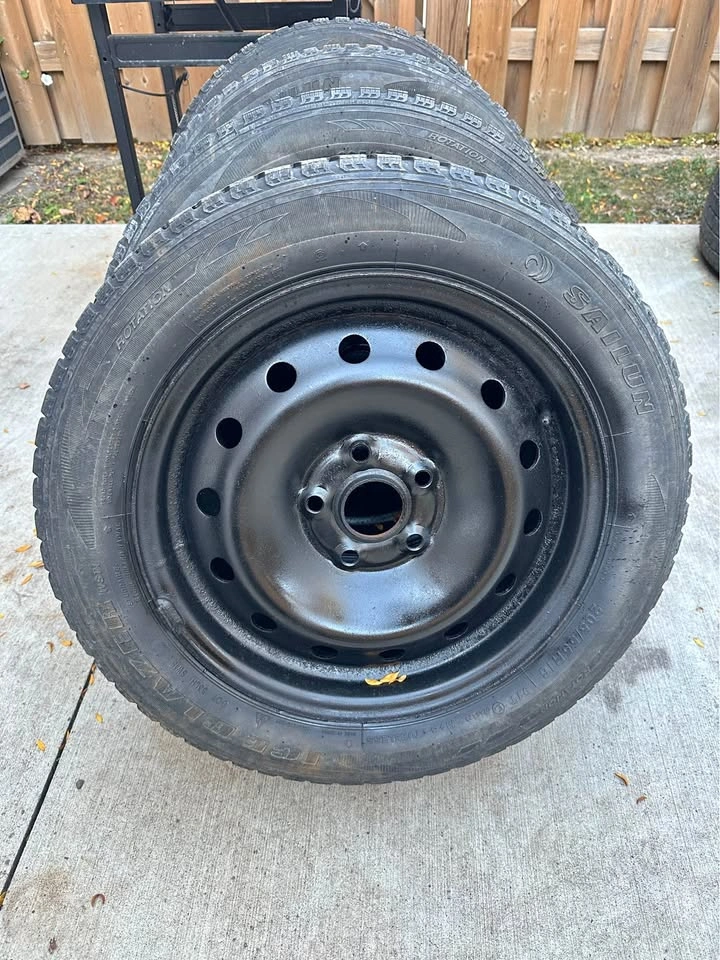 205/55R16 Sailun Winter Tires & 5x100 Steel Rims