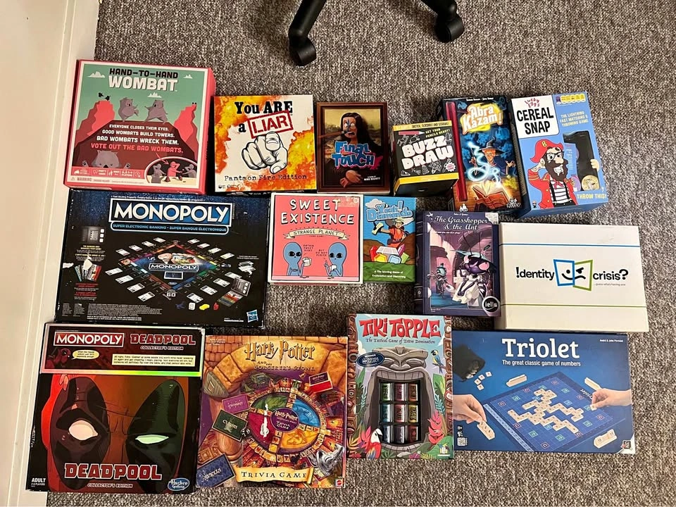 Board games, everything pictured for $60