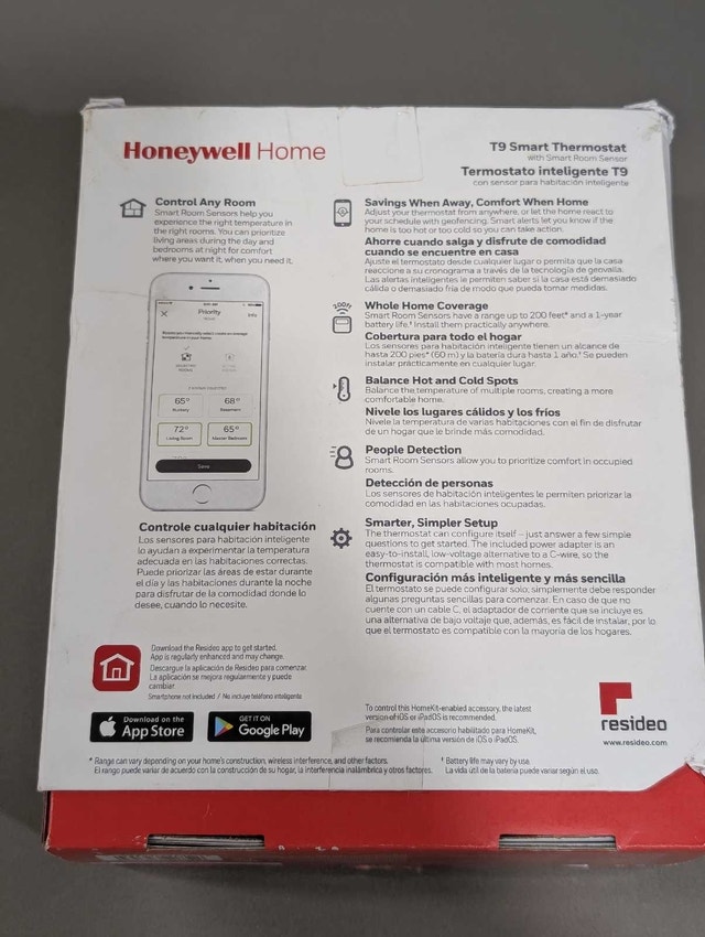 Honeywell home T9 smart thermostat - photo 4