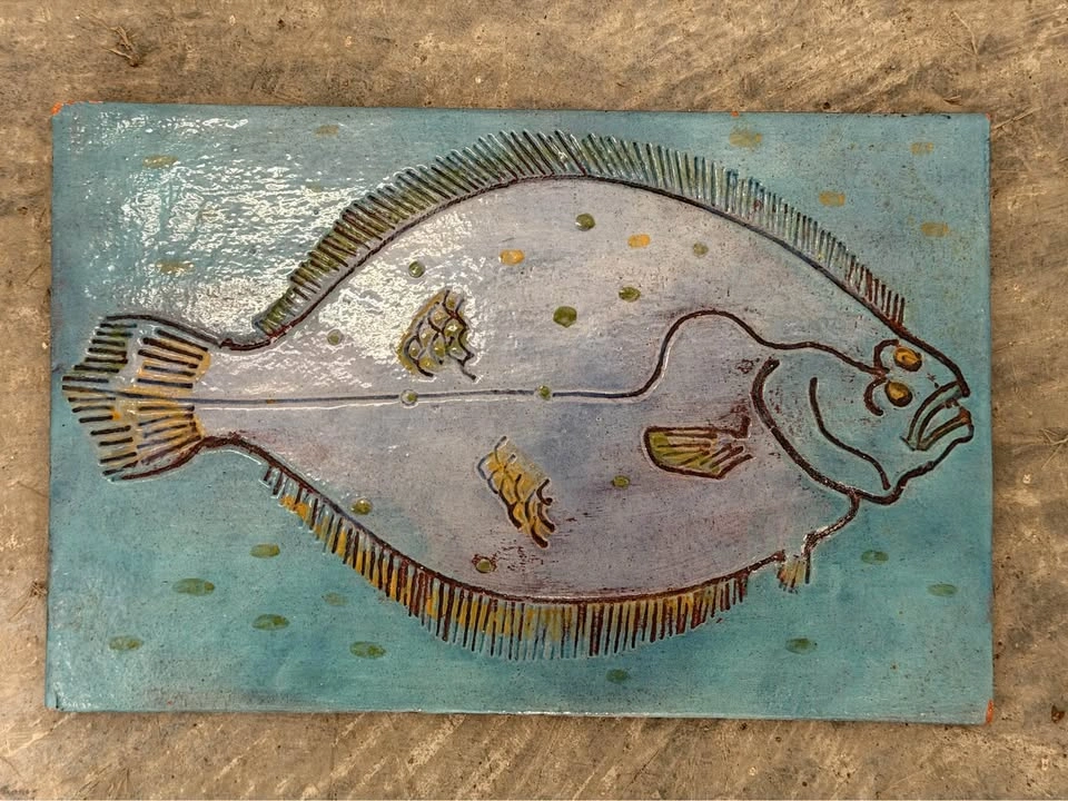 Vintage Hand Painted Tile - photo 4