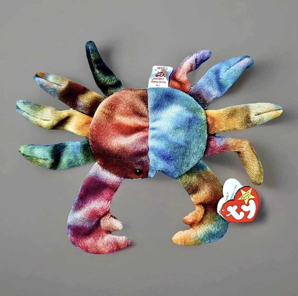 RARE! TY Beanie Baby 'Claude' The Crab 1996 - Retired