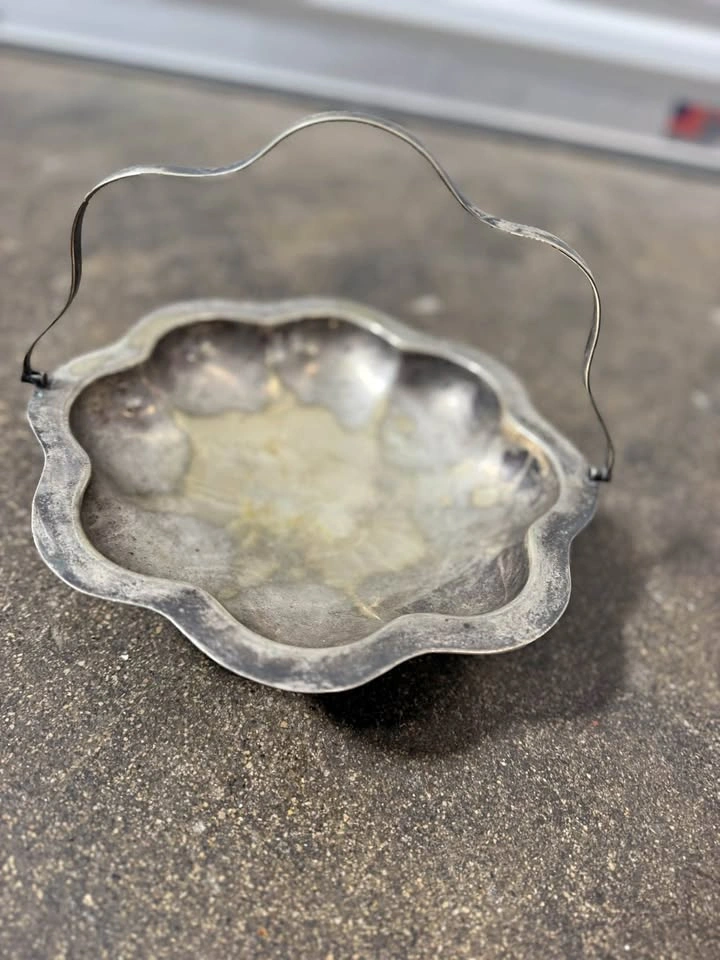 Antique Taunton Silver Co Quadruple Plate Brides Basket