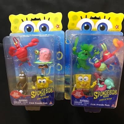 SpongeBob Movie F.U.N. Friends 4-Pack Figures - 2 Sealed Sets