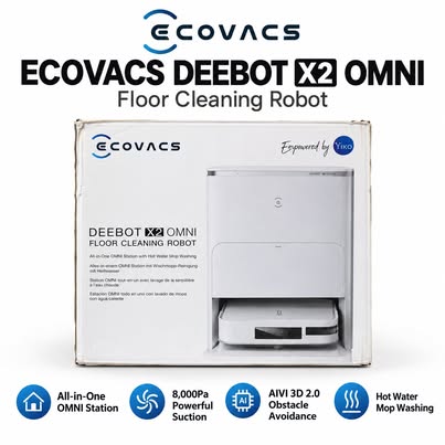 ECOVACS DEEBOT X2 OMNI Floor Cleaning Robot - Open Box