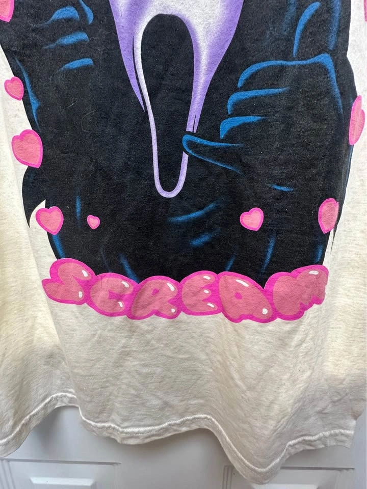 Ghost Face Scream Graphic T-Shirt Size Medium - photo 3