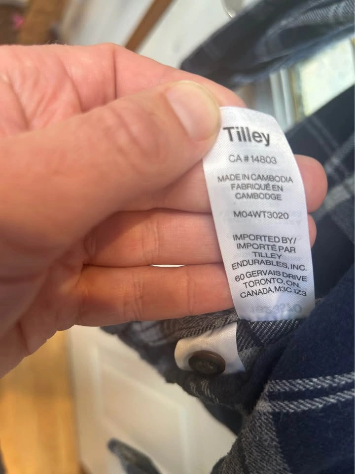 Tilley Plaid Flannel Shirt - Size Small - photo 5