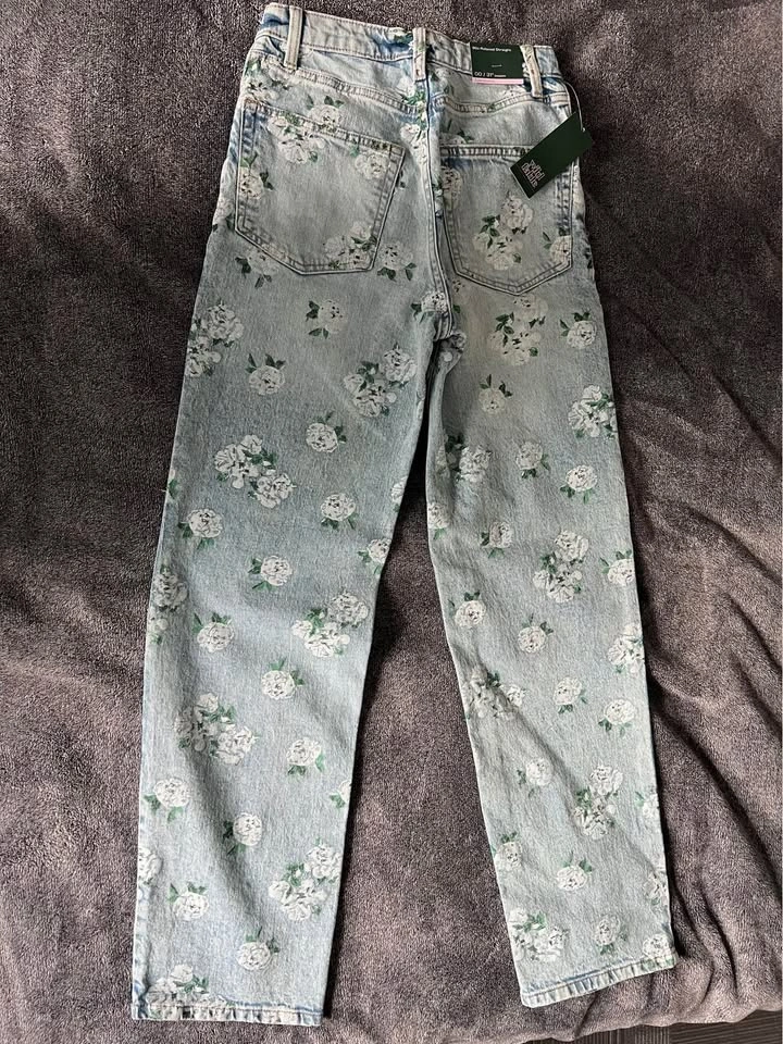 Wild Fable 90s Relaxed Straight Floral Jeans - photo 3