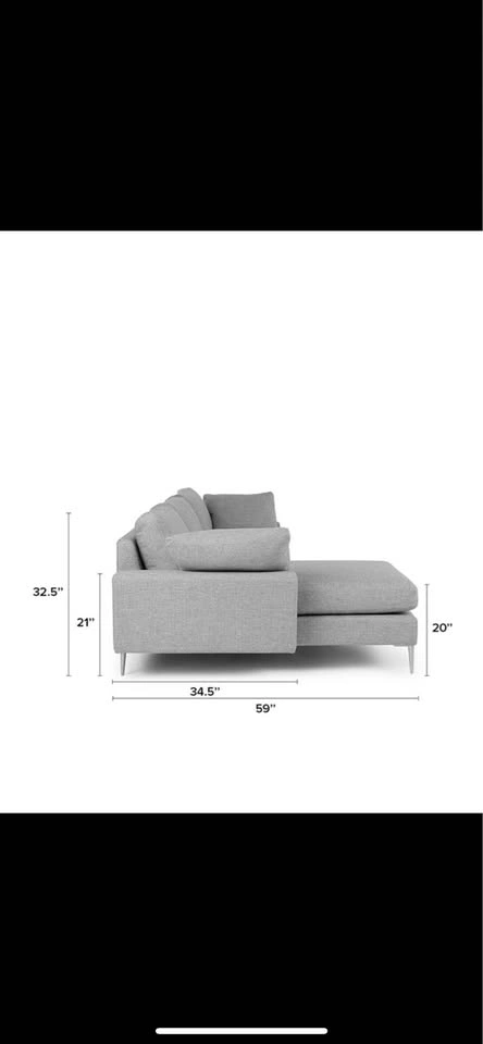 Nova sectional couch by Article - photo 3