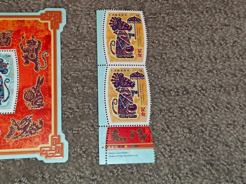 Stamps - 2008 Lunar New Year - Year of the Rat - Souvenir Sheet - photo 4
