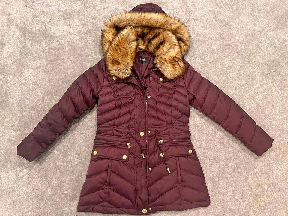 Laundry by Shelli Segal Faux Fur Hood Puffer Jacket