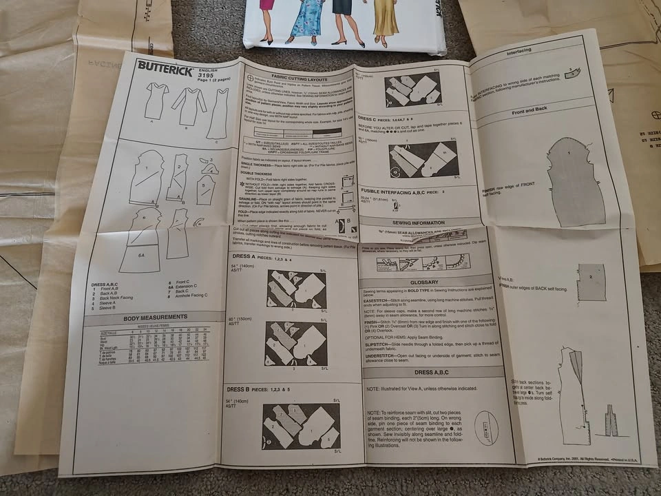 Butterick Sewing Pattern Women Dress - Size: 8-10-12 - photo 2