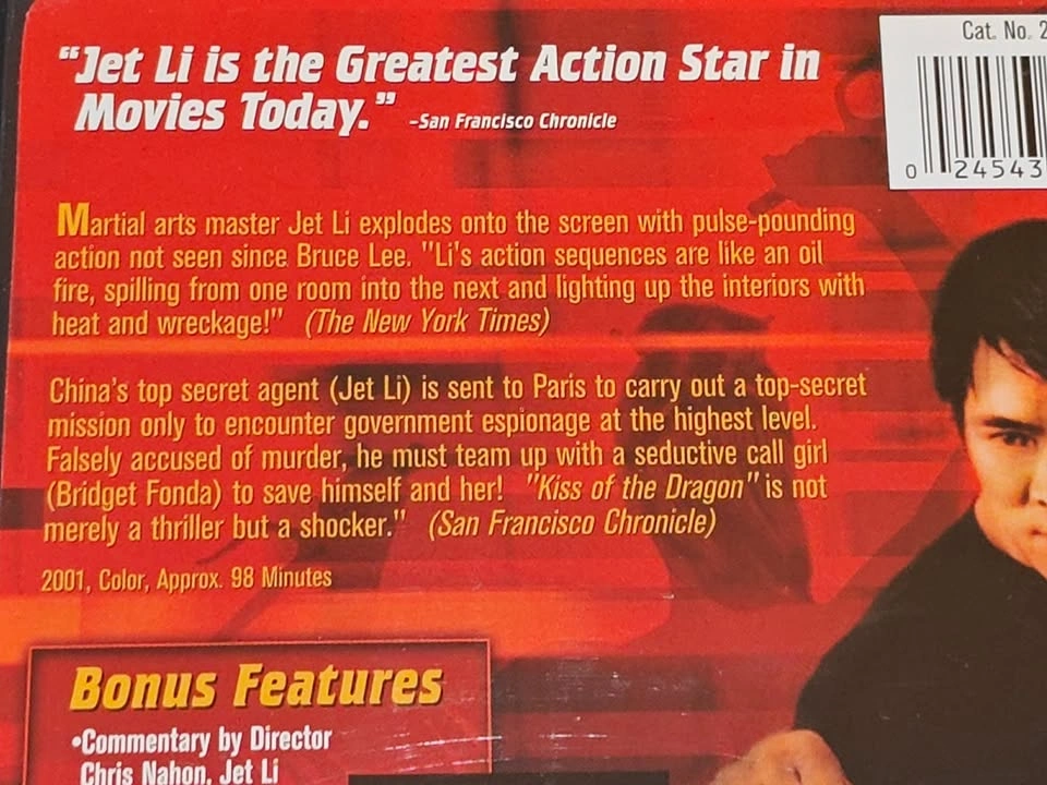 Kiss Of The Dragon - DVD Movie - Jet Li & Bridget Fonda - photo 3