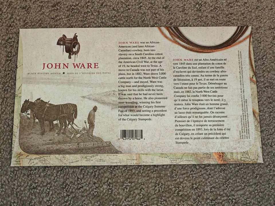First Day Covers FDC - John Ware Black History Month & Calgary S - photo 4