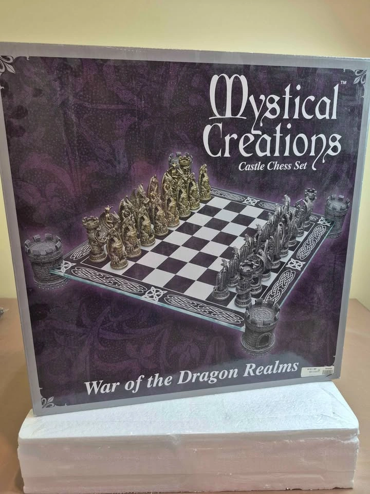 Vintage 2002 Mystical Creations Dragon Chess Set - Complete - photo 5